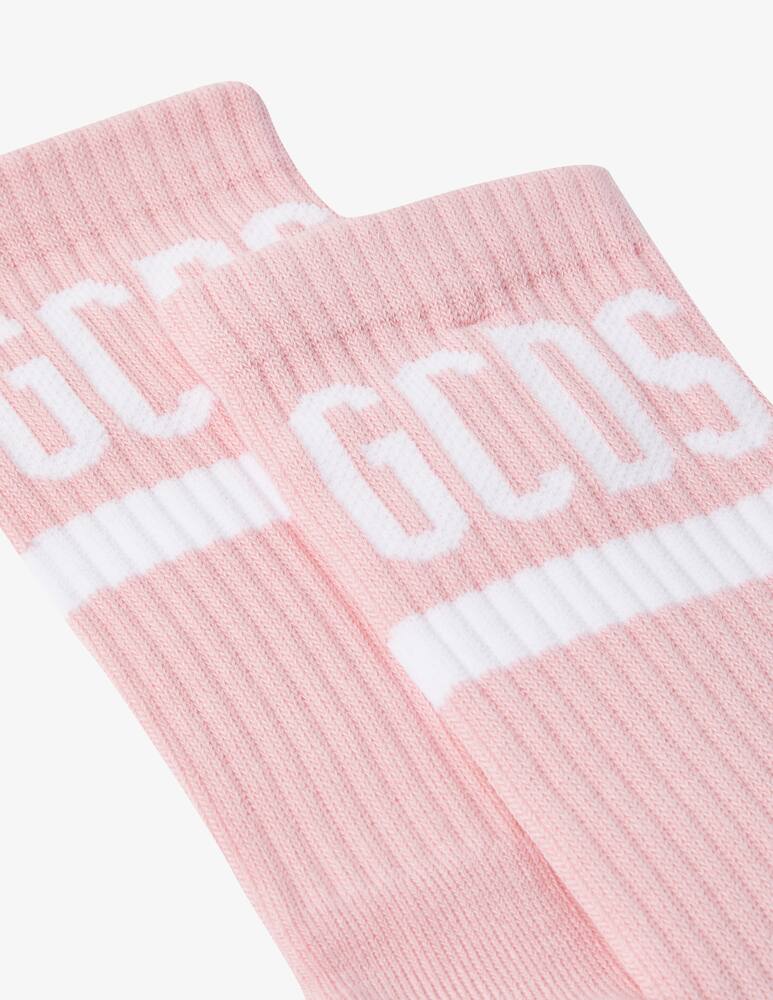 rinascente GCDS Calzini in cotone con logo - Rosa
