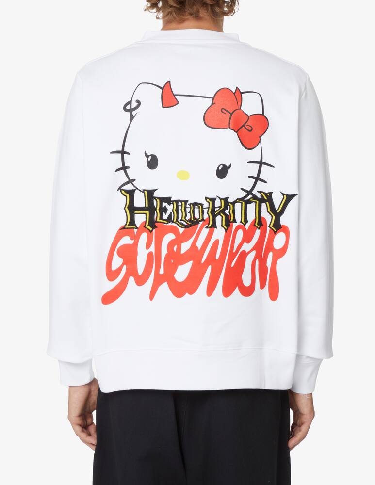 rinascente GCDS Felpa girocollo regular hello kitty  - Bianco
