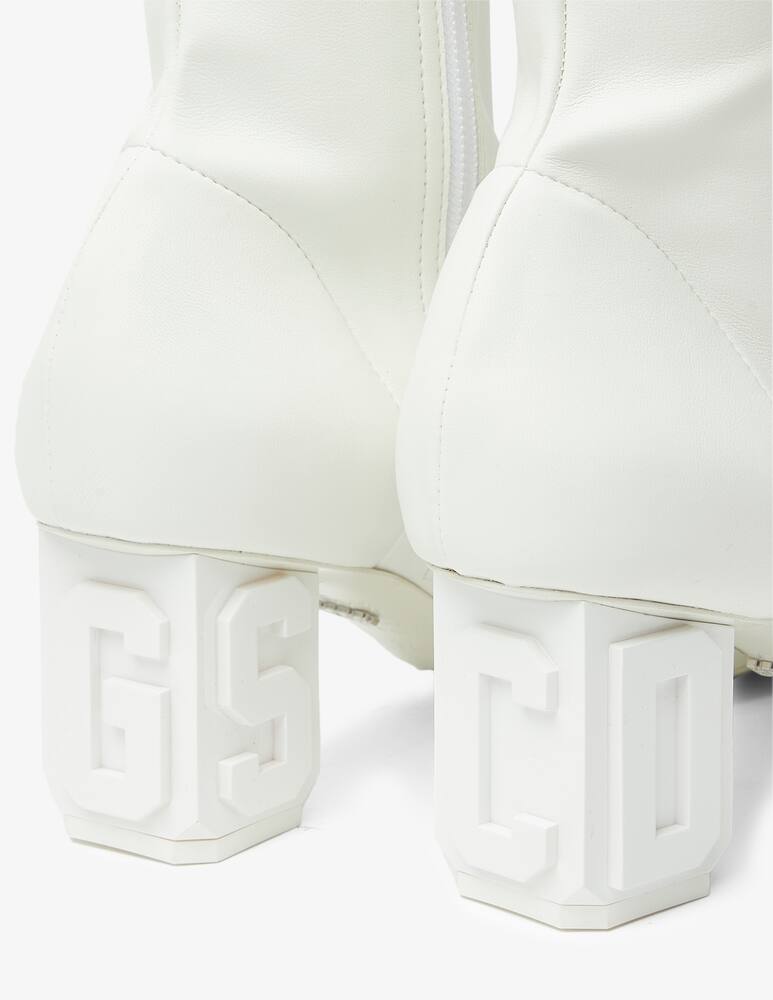 rinascente GCDS Boots bicolor logo - White