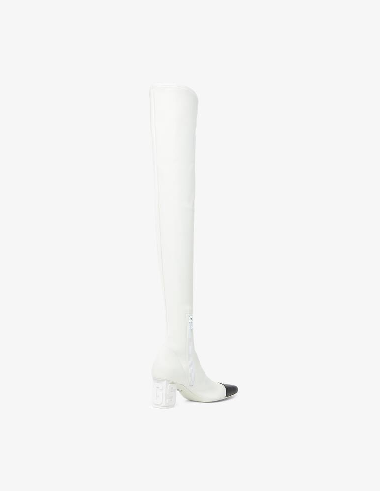rinascente GCDS Boots bicolor logo - White