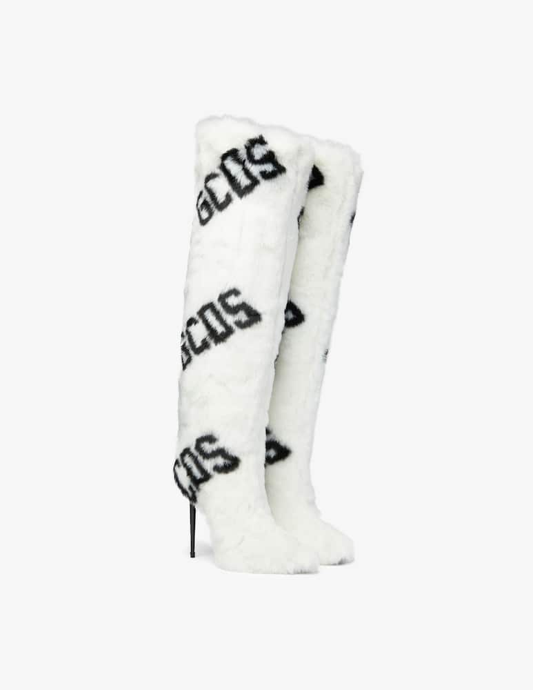 rinascente GCDS Stivali con logo - Bianco