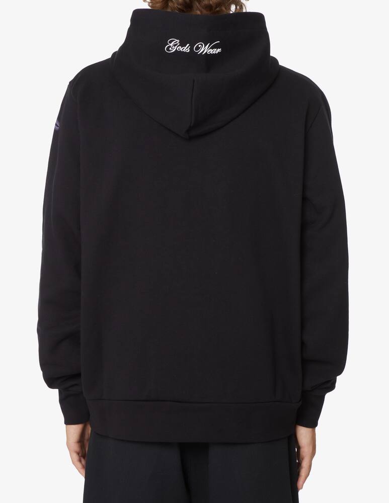 rinascente GCDS Fzip heaven hoodie - Black