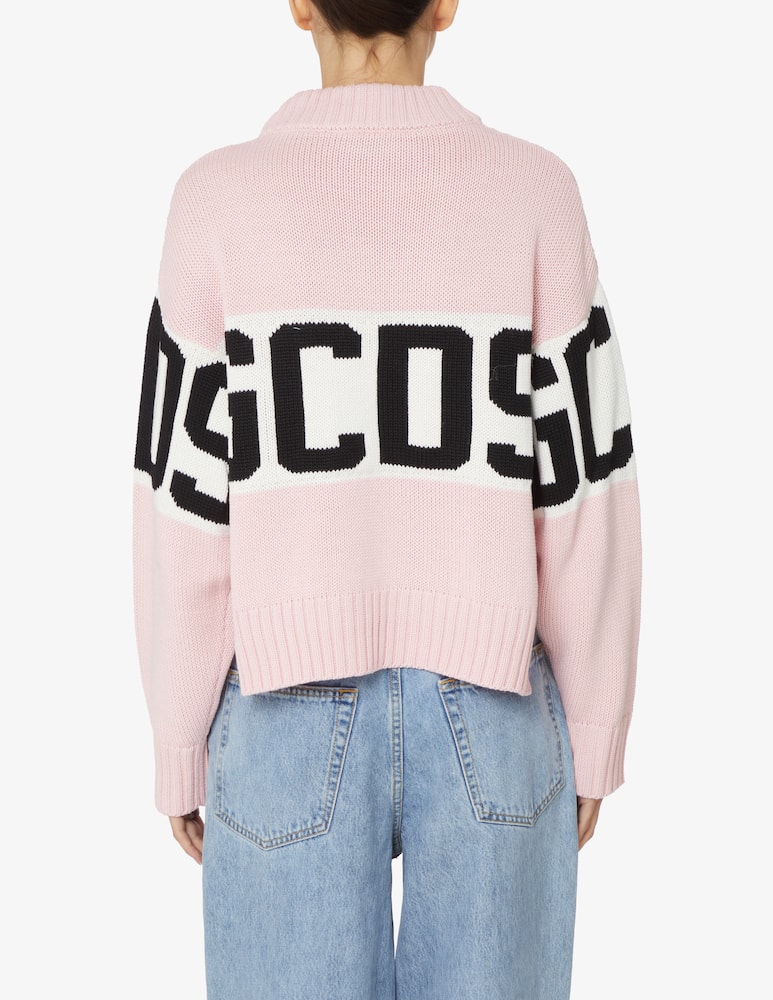 rinascente GCDS Maglia girocollo in lana  - Rosa