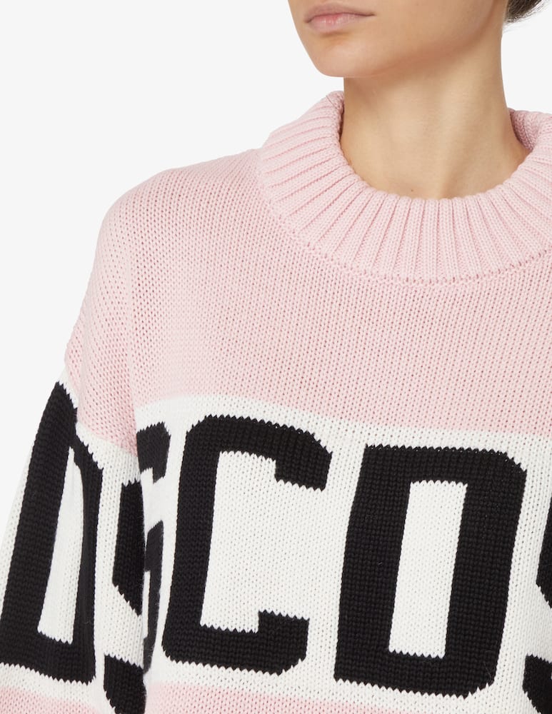 rinascente GCDS Maglia girocollo in lana  - Rosa