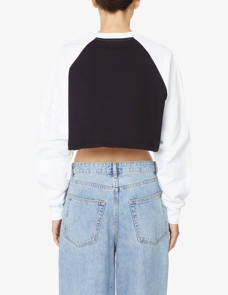 rinascente GCDS Felpa girocollo crop in cotone Hellokitty - Bianco