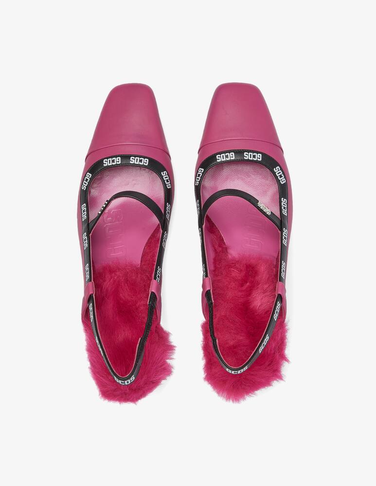 rinascente GCDS Decollete peluche logo - Rosa