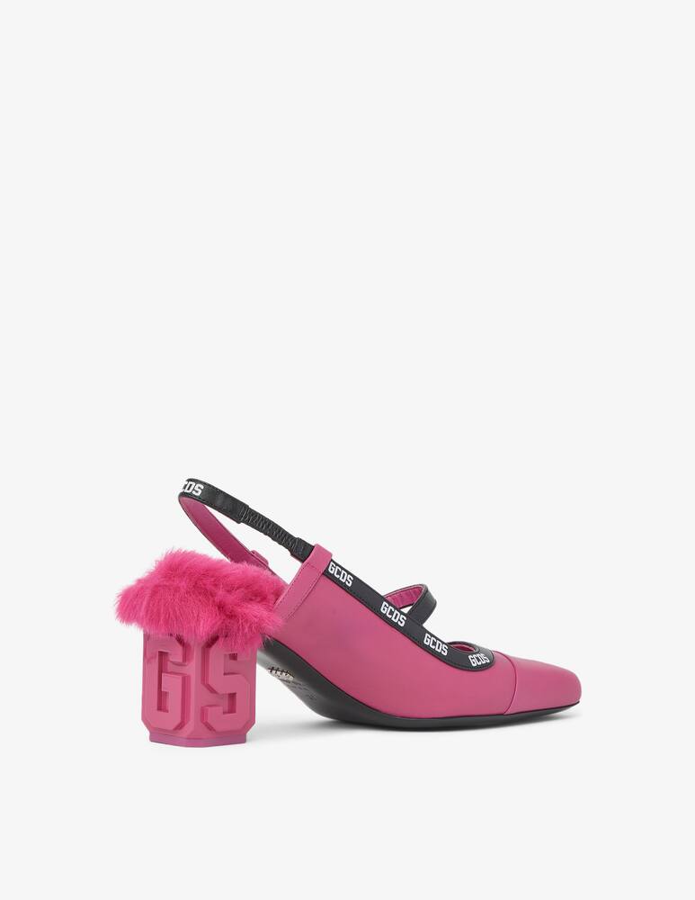 rinascente GCDS Decollete peluche logo - Rosa