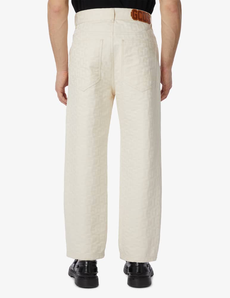rinascente GCDS Pantaloni monogram ultrawide 