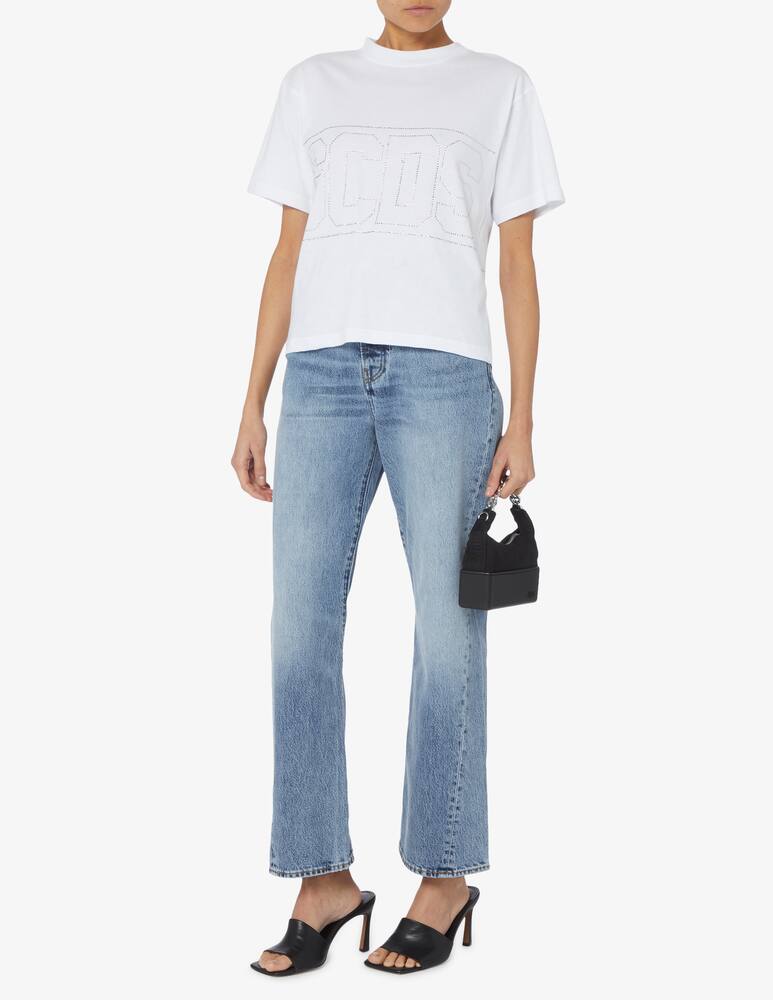 rinascente GCDS Crystal logo T-shirt - White