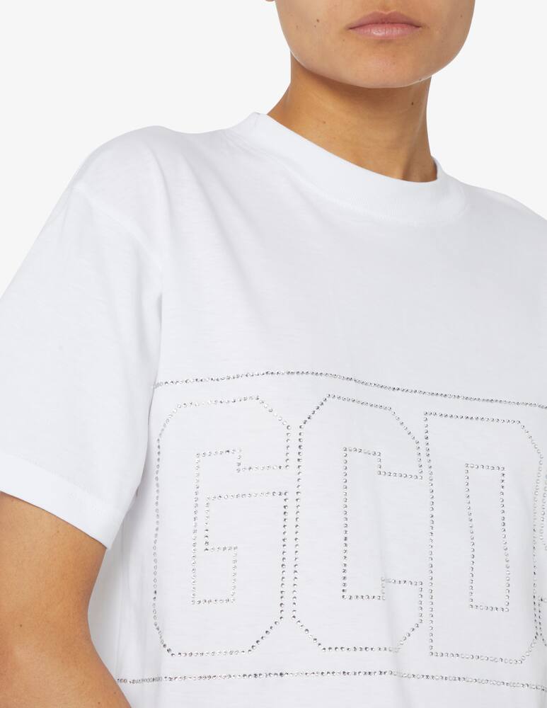 rinascente GCDS Crystal logo T-shirt - White