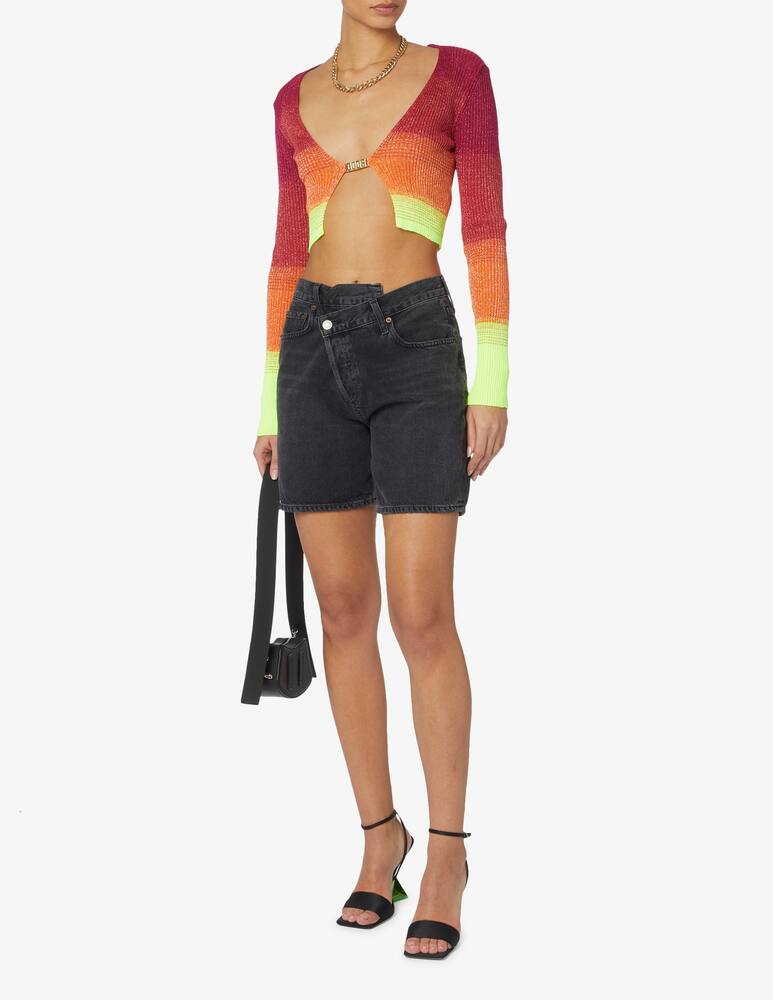 rinascente GCDS Cardigan chiusura logo lurex