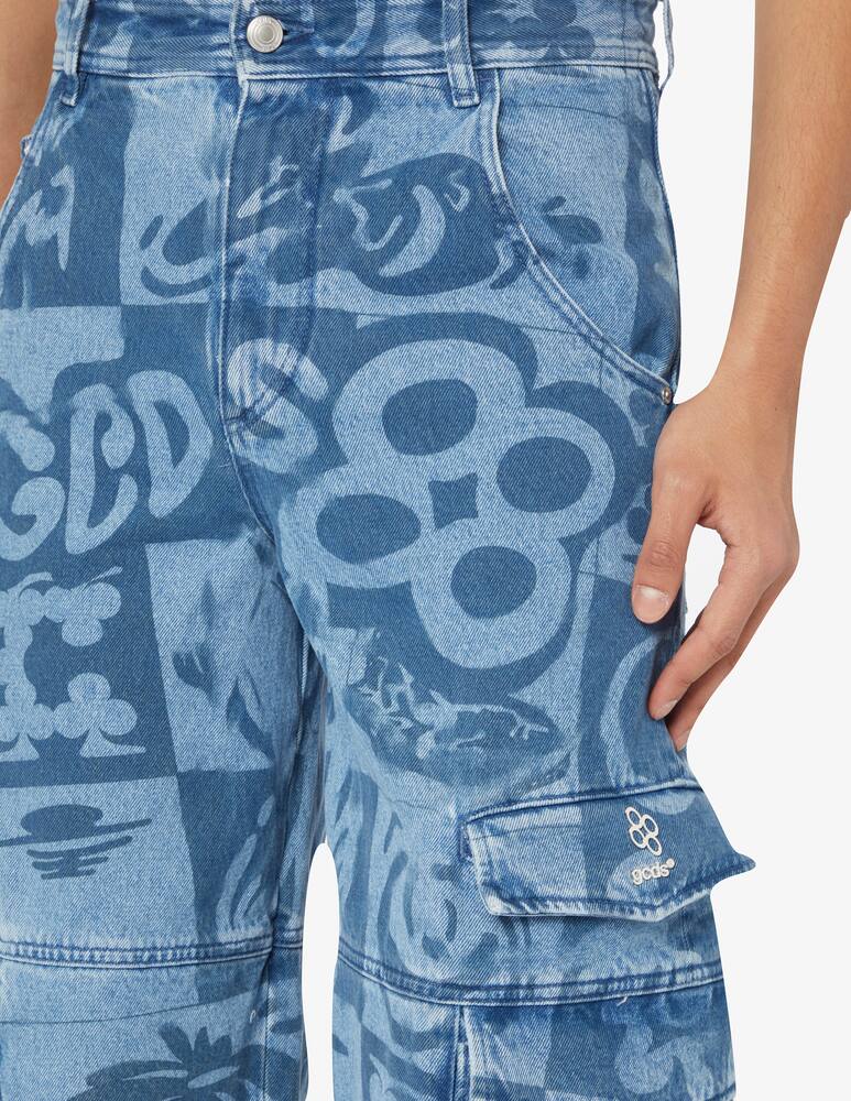 rinascente GCDS Checkboard print denim jacket