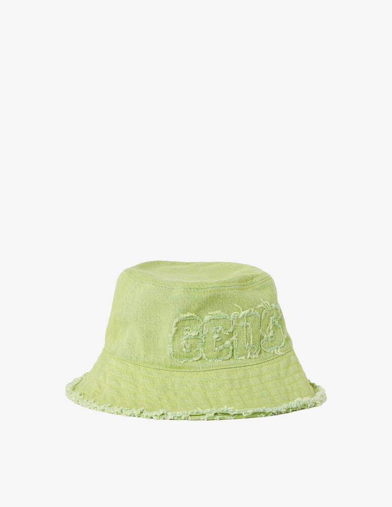 rinascente GCDS Logo denim bucket hat 