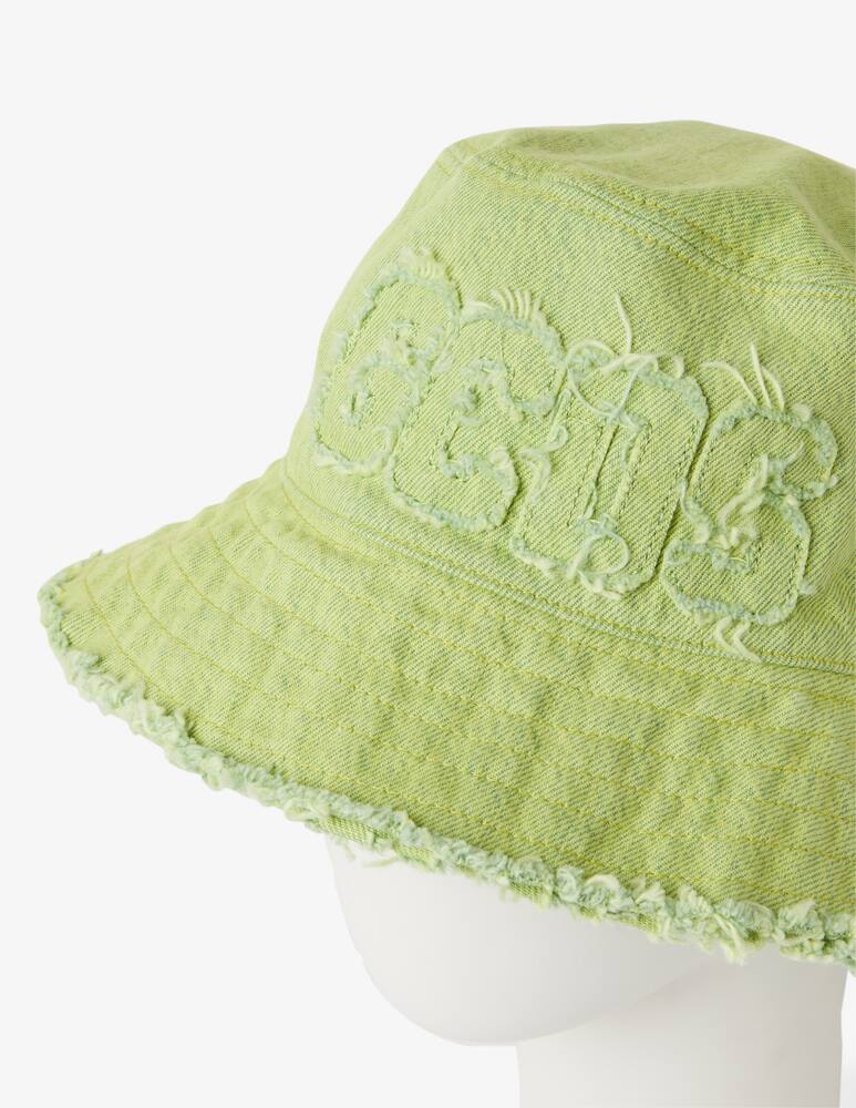 rinascente GCDS Logo denim bucket hat 