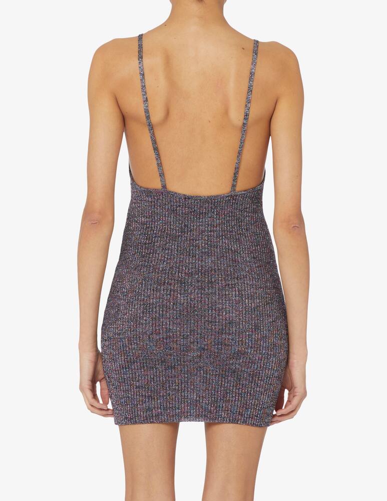 rinascente GCDS Vestito corto melange lurex con spalline