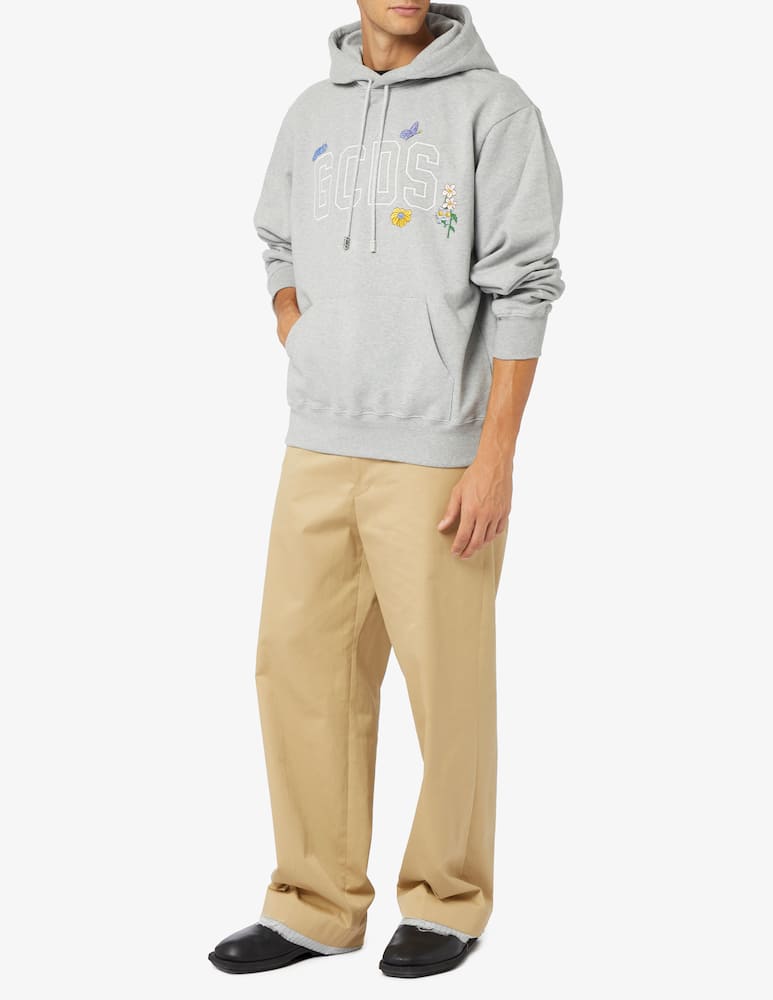 rinascente GCDS Felpa con cappuccio logo fiori