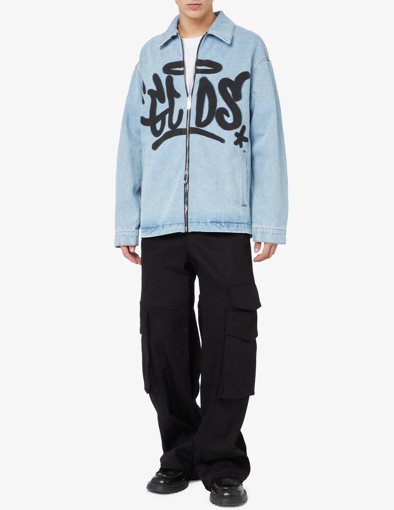 rinascente GCDS Giacca denim graffiti logo