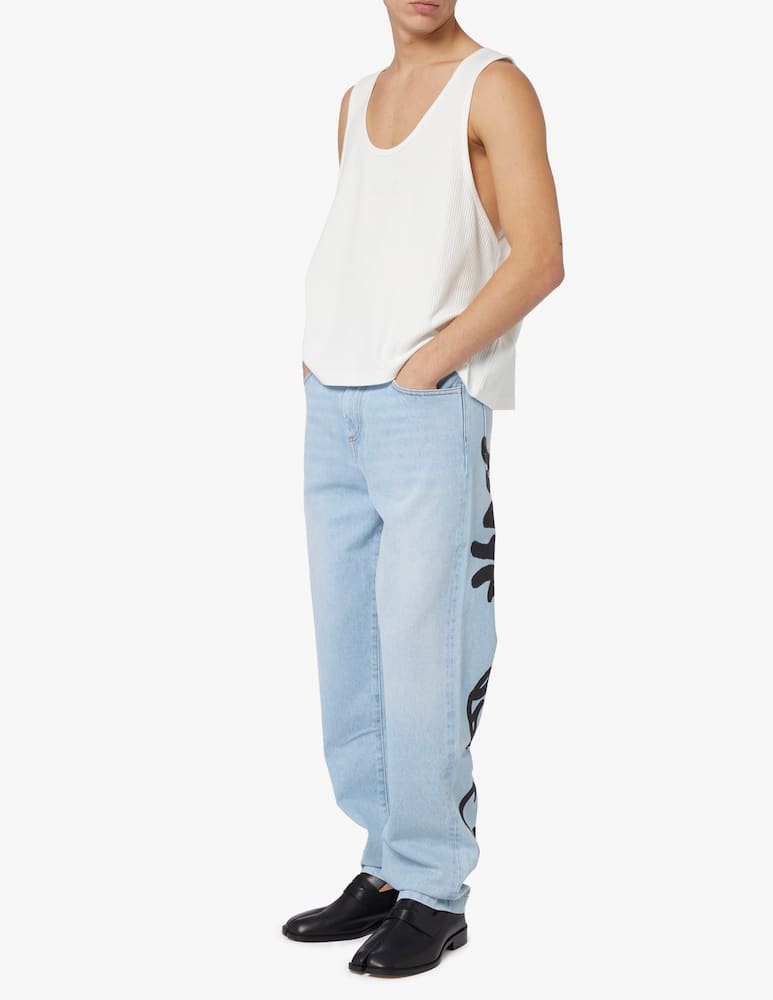 rinascente GCDS Denim graffiti logo