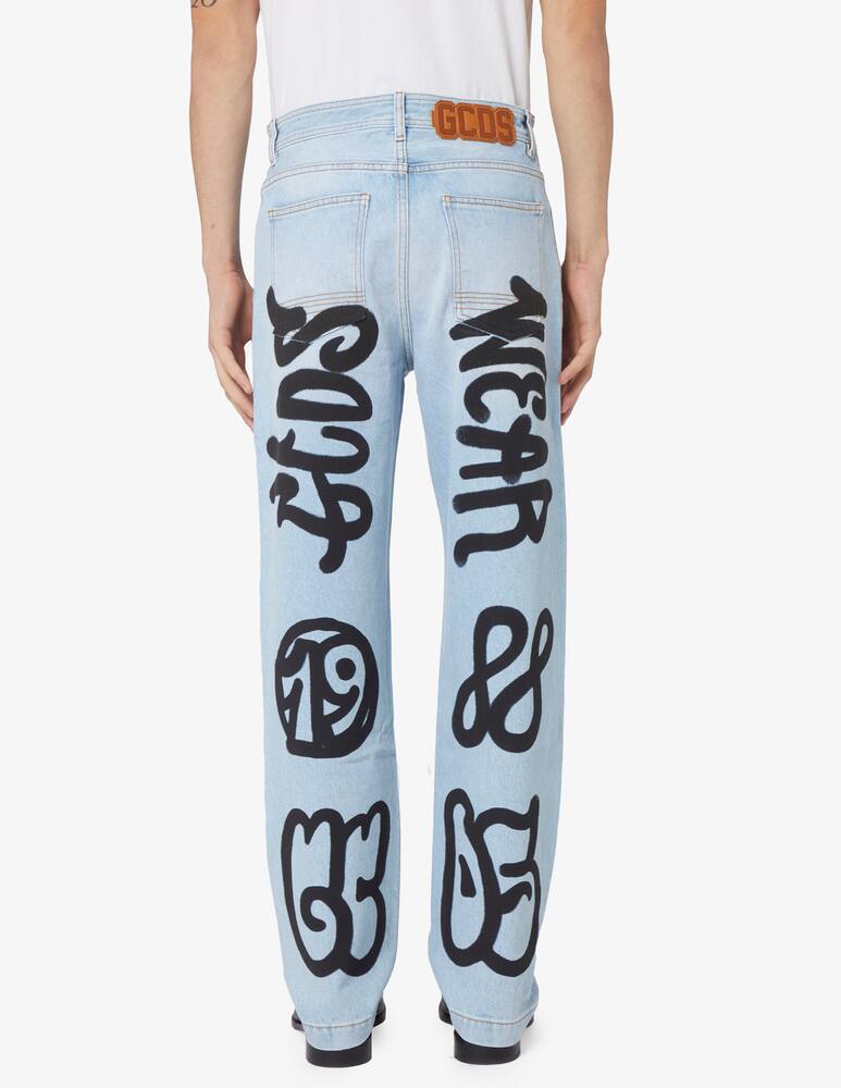 rinascente GCDS Denim graffiti logo
