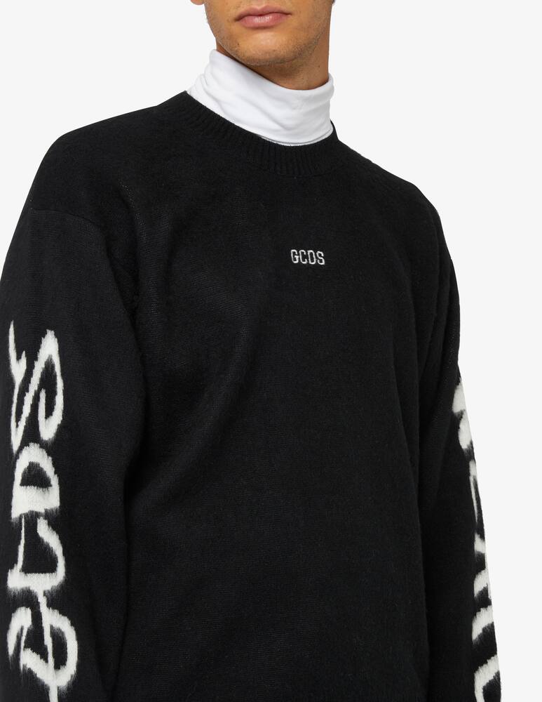 rinascente GCDS Brushed graffiti logo knit jumper