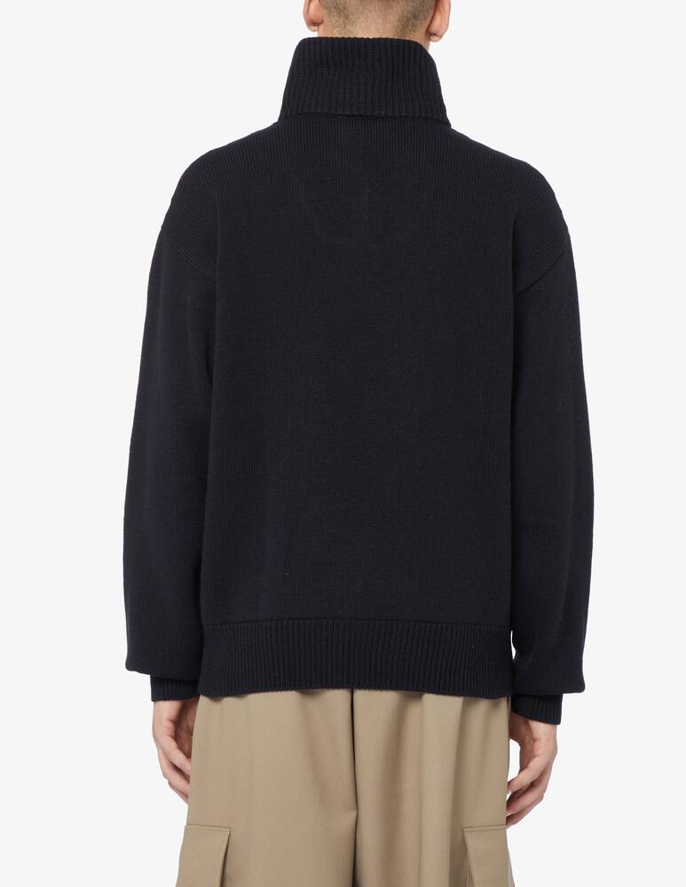 rinascente GCDS Half zip band logo jumper