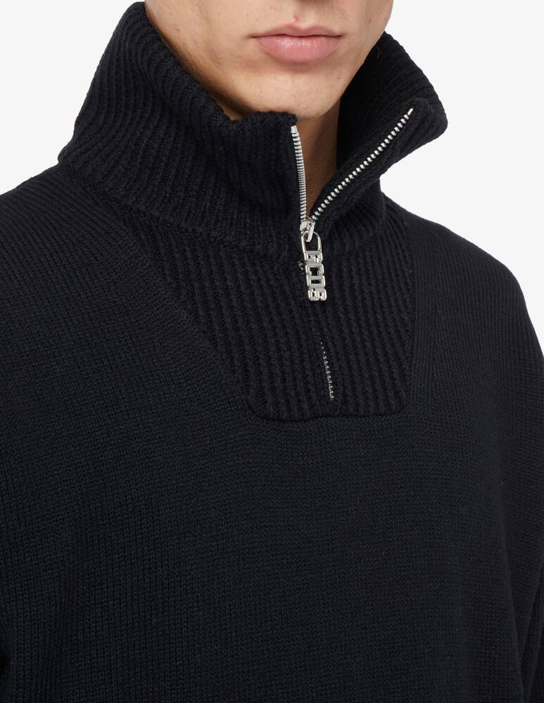 rinascente GCDS Half zip band logo jumper