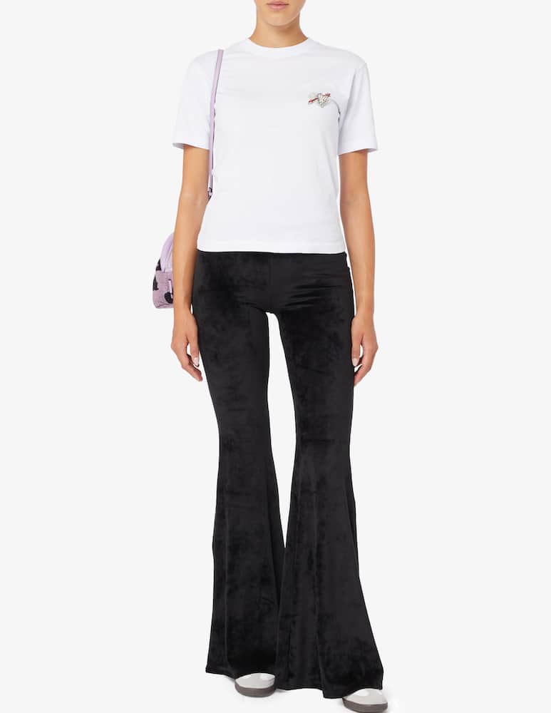 rinascente GCDS Velvet flare trousers