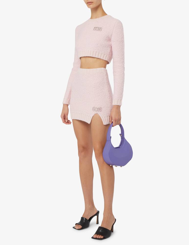 rinascente GCDS Mini skirt with logo knit