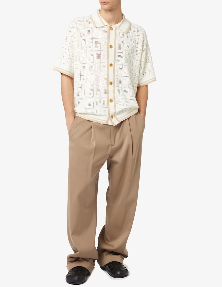 rinascente GCDS Camicia maniche corte knit monogram