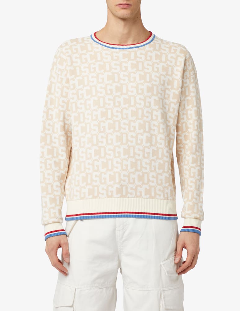 GCDS Maglia girocollo monogram knit - immagine 1 GCDS Maglia girocollo monogram knit - immagine 1