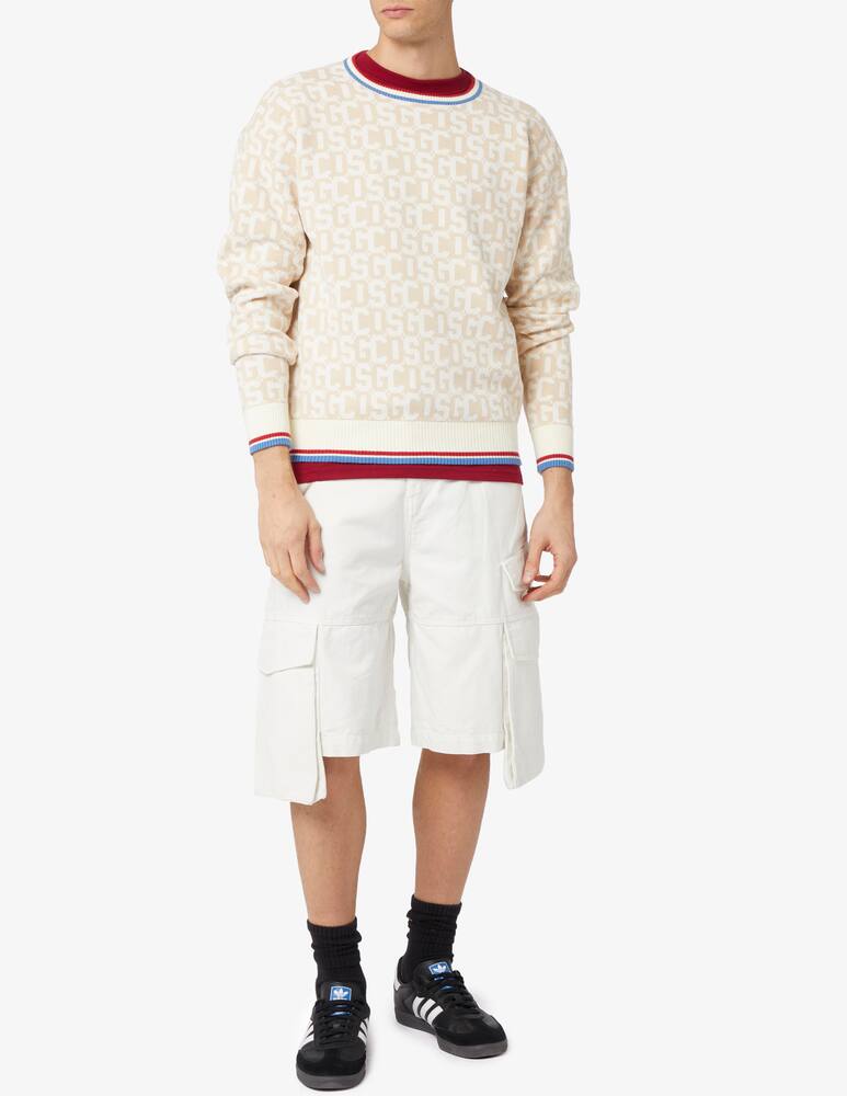 rinascente GCDS Maglia girocollo monogram knit