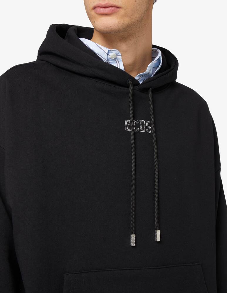 rinascente GCDS Felpa con cappuccio bling small logo