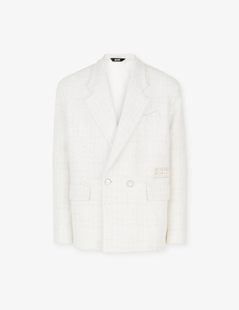GCDS Blazer doppiopetto in tweed - immagine 1 GCDS Blazer doppiopetto in tweed - immagine 1