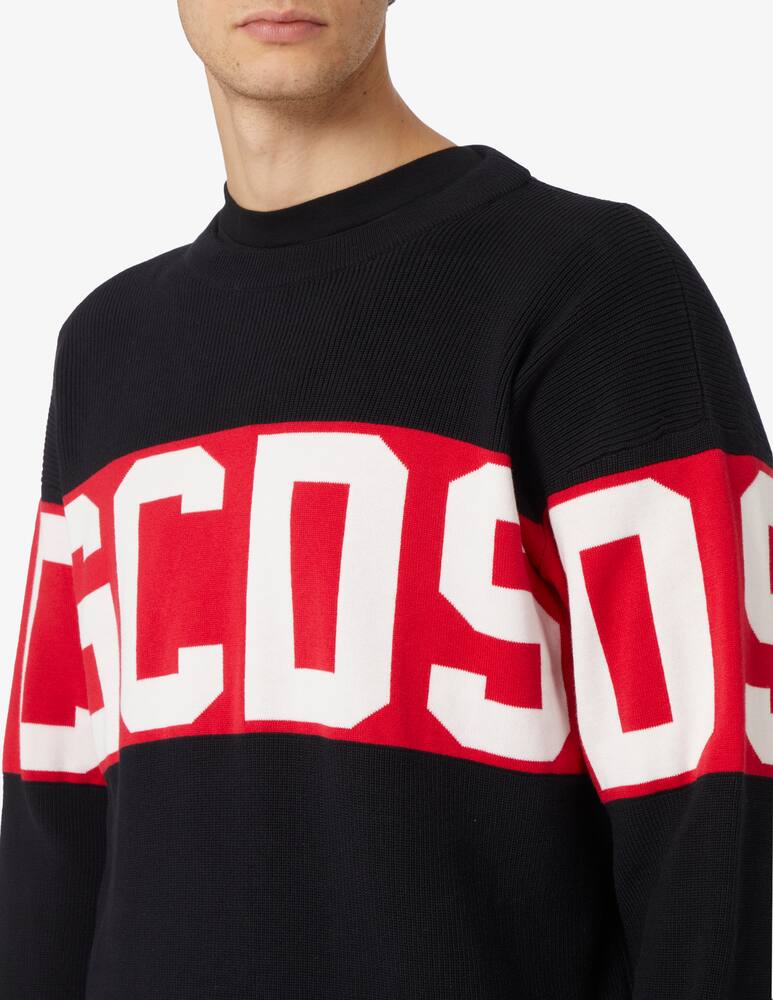 rinascente GCDS Maglia girocollo band logo knit