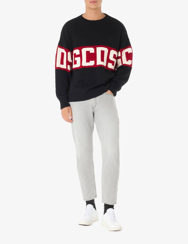 rinascente GCDS Knit crewneck jumper band logo