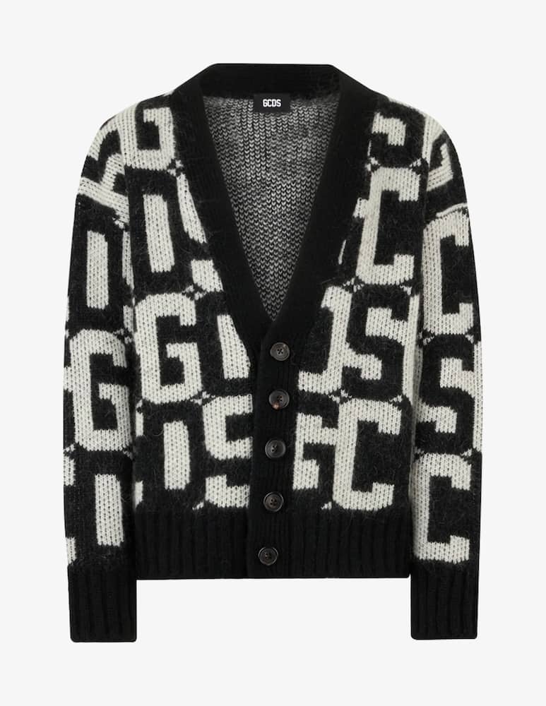 GCDS Cardgigan con bottoni bicolor monogram - immagine 1 GCDS Cardgigan con bottoni bicolor monogram - immagine 1