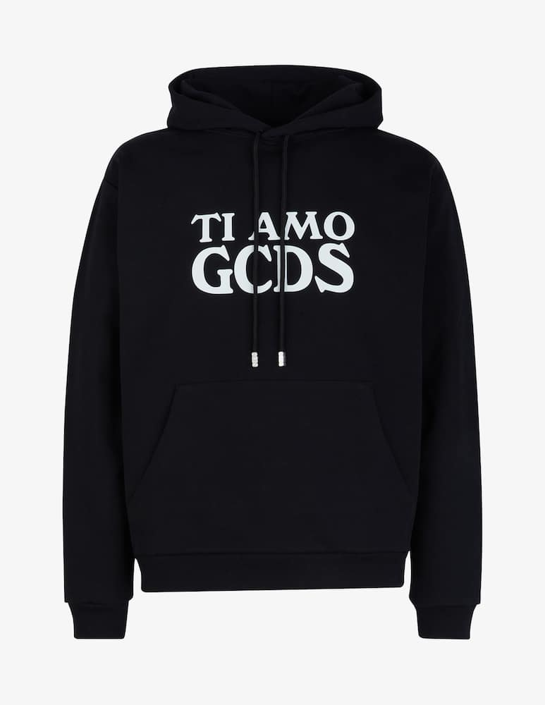 GCDS Felpa con cappuccio ti amo - immagine 1 GCDS Felpa con cappuccio ti amo - immagine 1