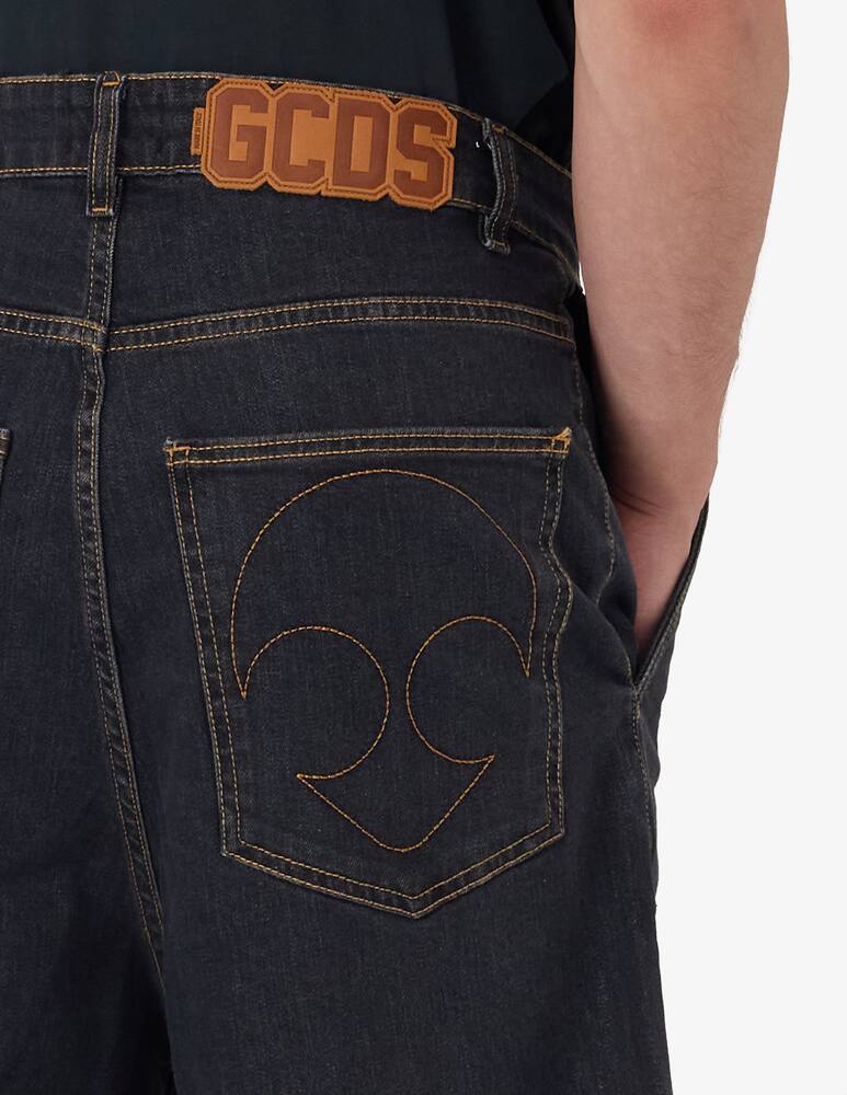 rinascente GCDS Lounge logo denim shorts