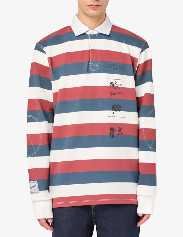 rinascente GCDS Striped magic polo