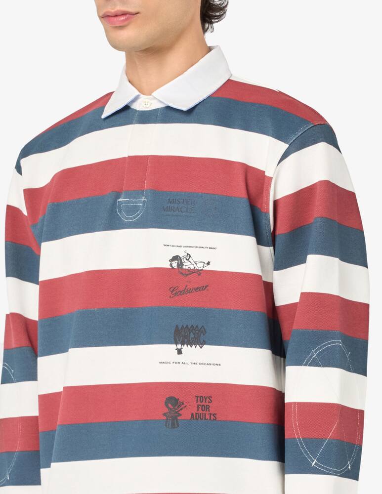 rinascente GCDS Striped magic polo