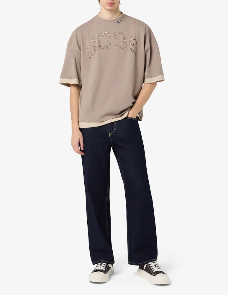 rinascente GCDS Laser logo layered t-shirt