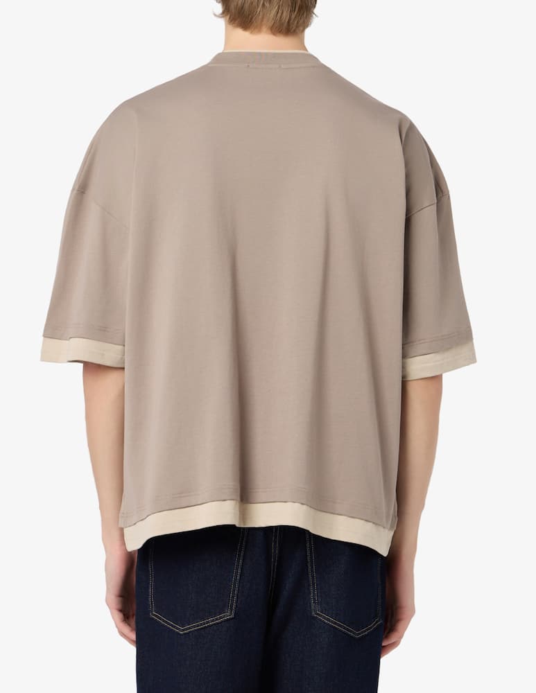 rinascente GCDS Laser logo layered t-shirt