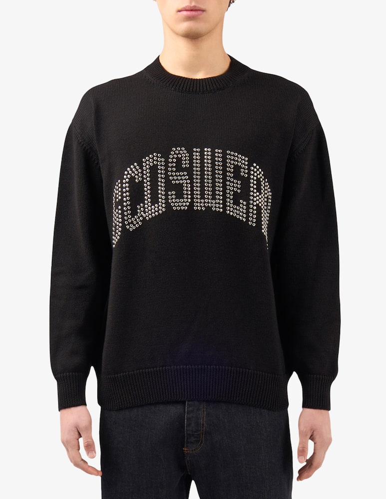 rinascente GCDS Studded logo crewneck jumper
