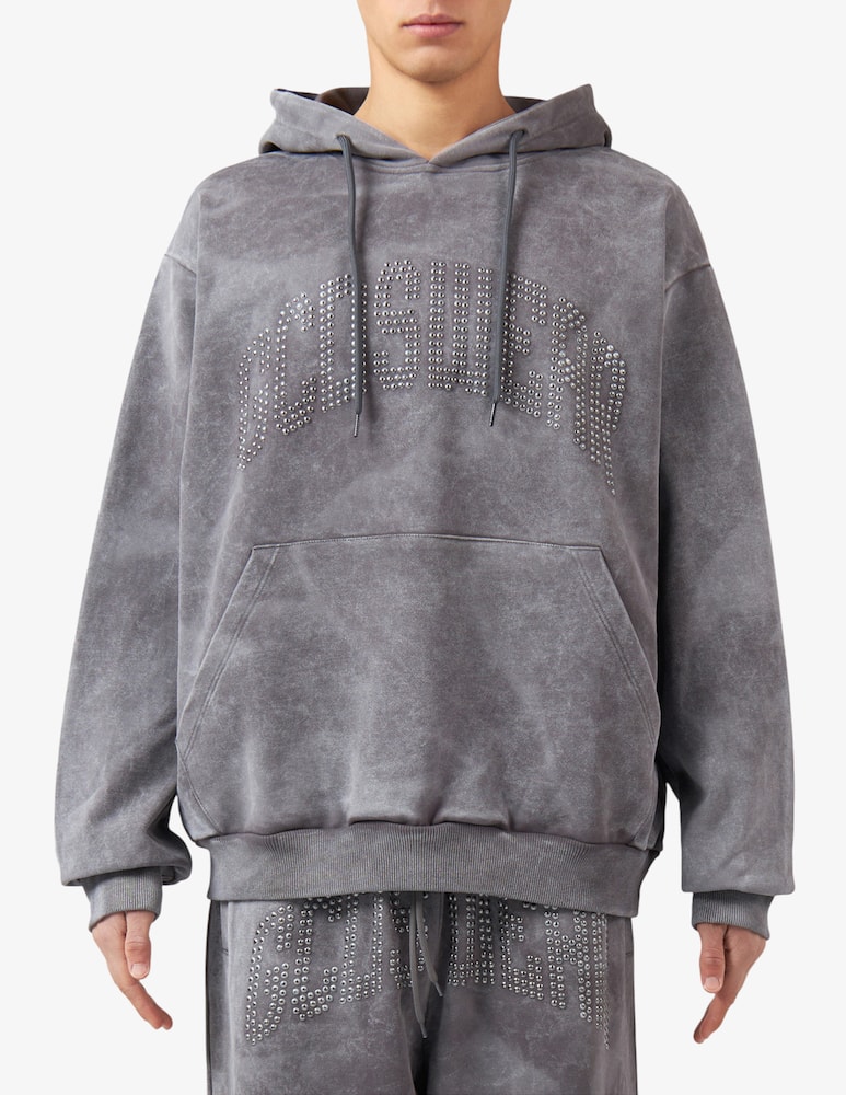 rinascente GCDS Studded logo hoodie