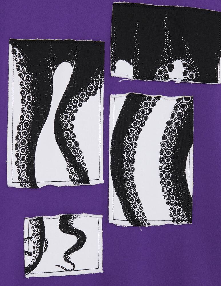 rinascente Octopus Hoodie patchwork