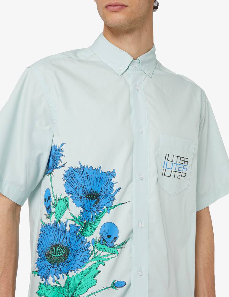 rinascente Iuter Spine skulls short sleeve shirt