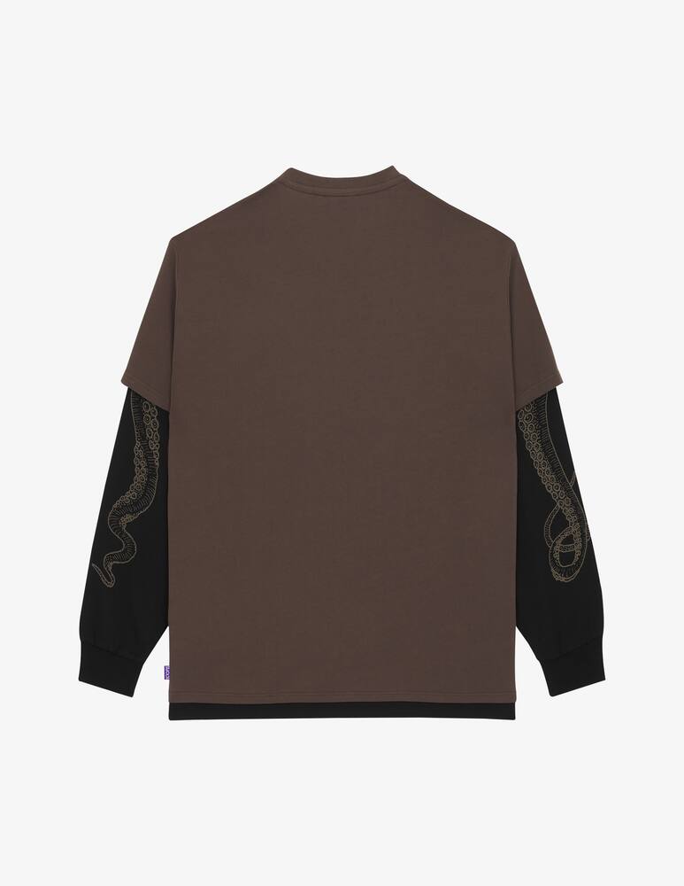 rinascente Octopus Maglietta maniche lunghe logo double