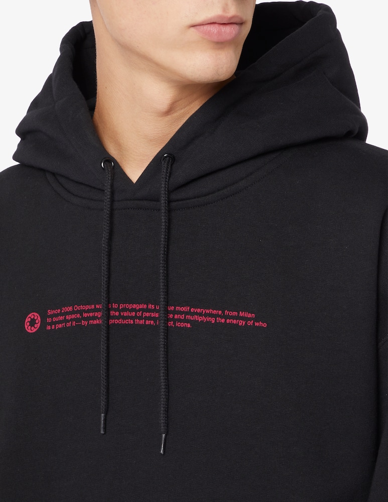 rinascente Octopus Felpa con cappuccio outline logo