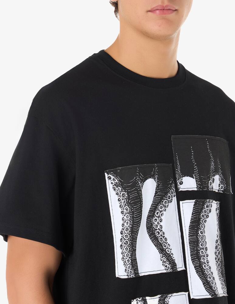 rinascente Octopus Patchwork short sleeves t-shirt