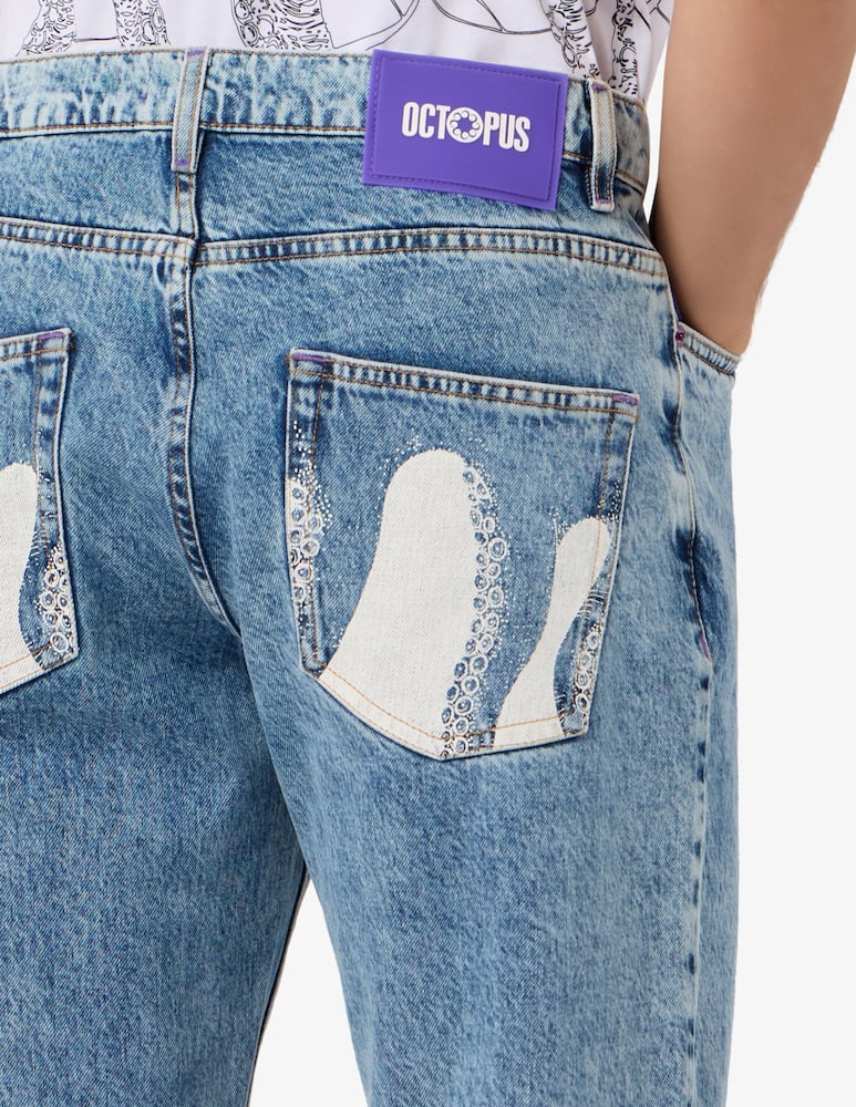 rinascente Octopus Jeans stampa su tasche